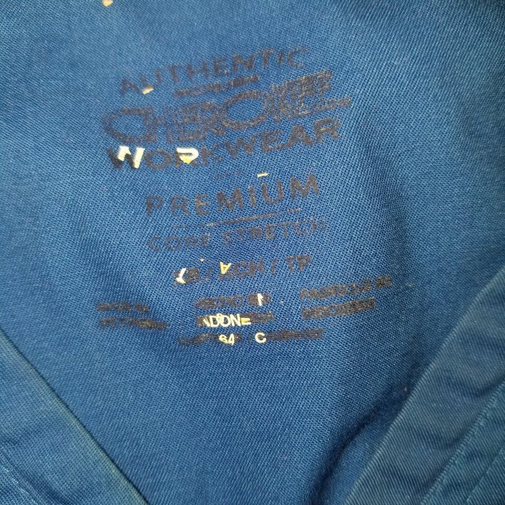 Cherokee Mock Wrap Scrub Top - Picture 6 of 6
